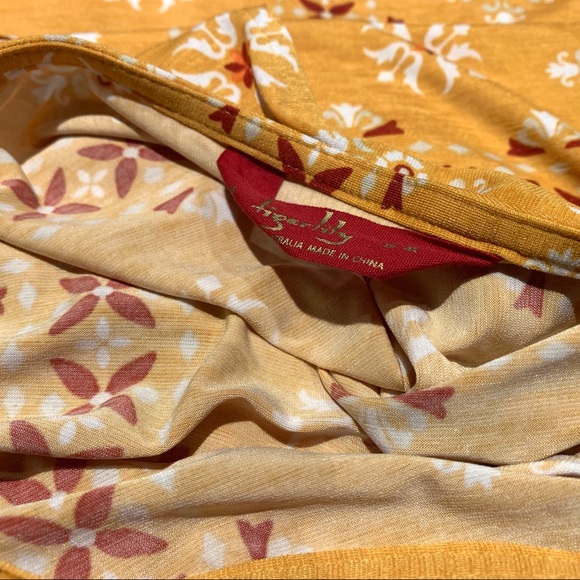 TIGERLILY Women’s Anja Maxi Dress Yellow Size 10 - Picture 5 of 5